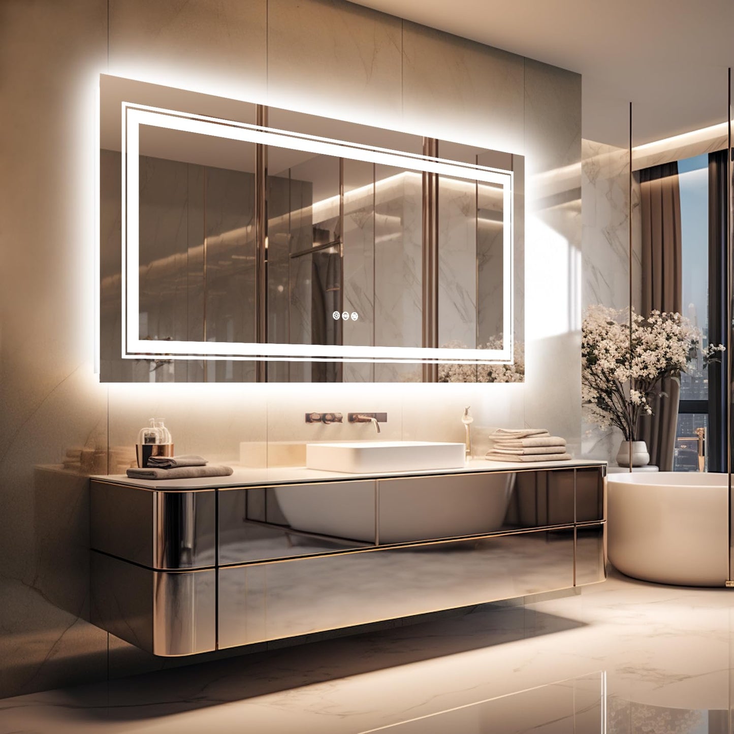 Grandeur Reflected – The Luxury Smart LED Bath Mirror