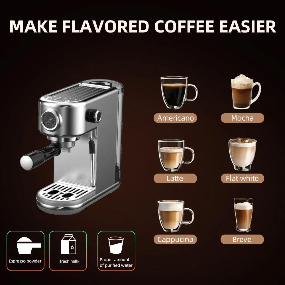 Barista-Grade Espresso Machine – Café-Quality Coffee at Home