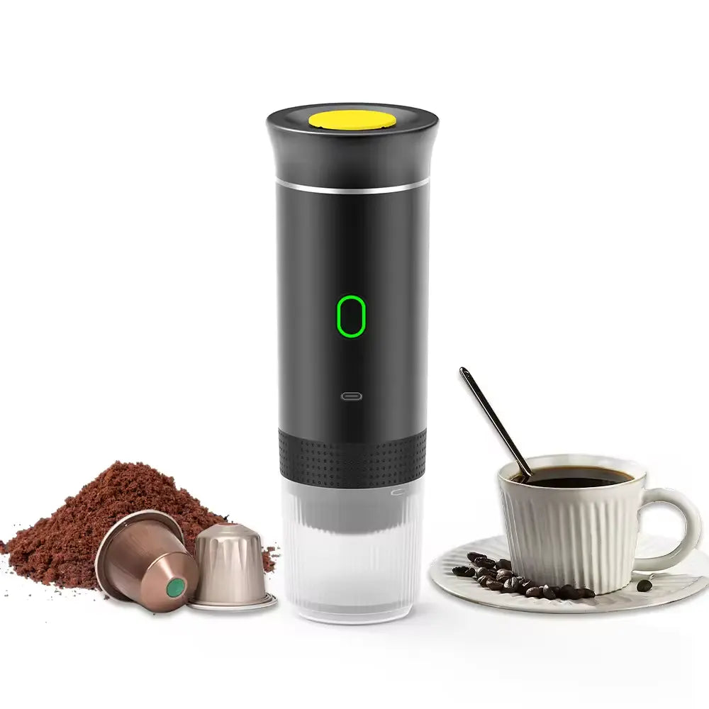 Portable Espresso & Coffee Maker – Luxury Brewing Anywhere