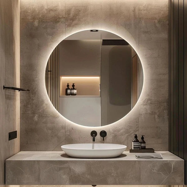 Luminous Elegance – The Smart Round LED Bath Mirror